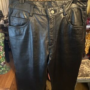 Wilsons Leather Women's Black Straight Pants